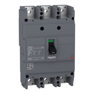 Schneider Circuit Breaker Easypact, EZC100N, TMD, 100 A, 3 Poles 3d